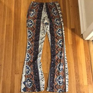 Wide legged boho pants
